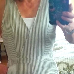 NWT, Pinstripe sleeveless romper,  never worn